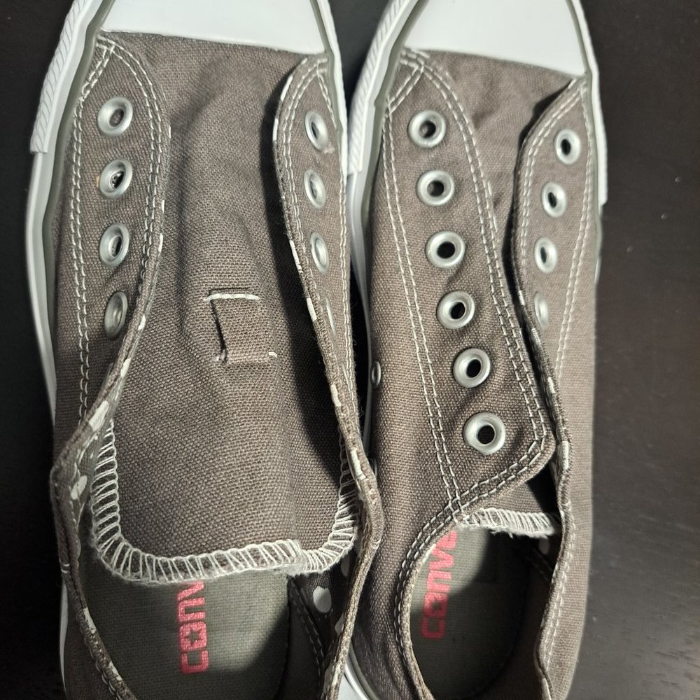 Converse Chuck Taylor Gray Polka Dot Insole- Classic Low Top Size 7 - Picture 2 of 12